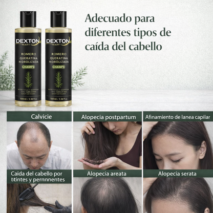 Champú DextonHair™ para el Crecimiento del Cabello
