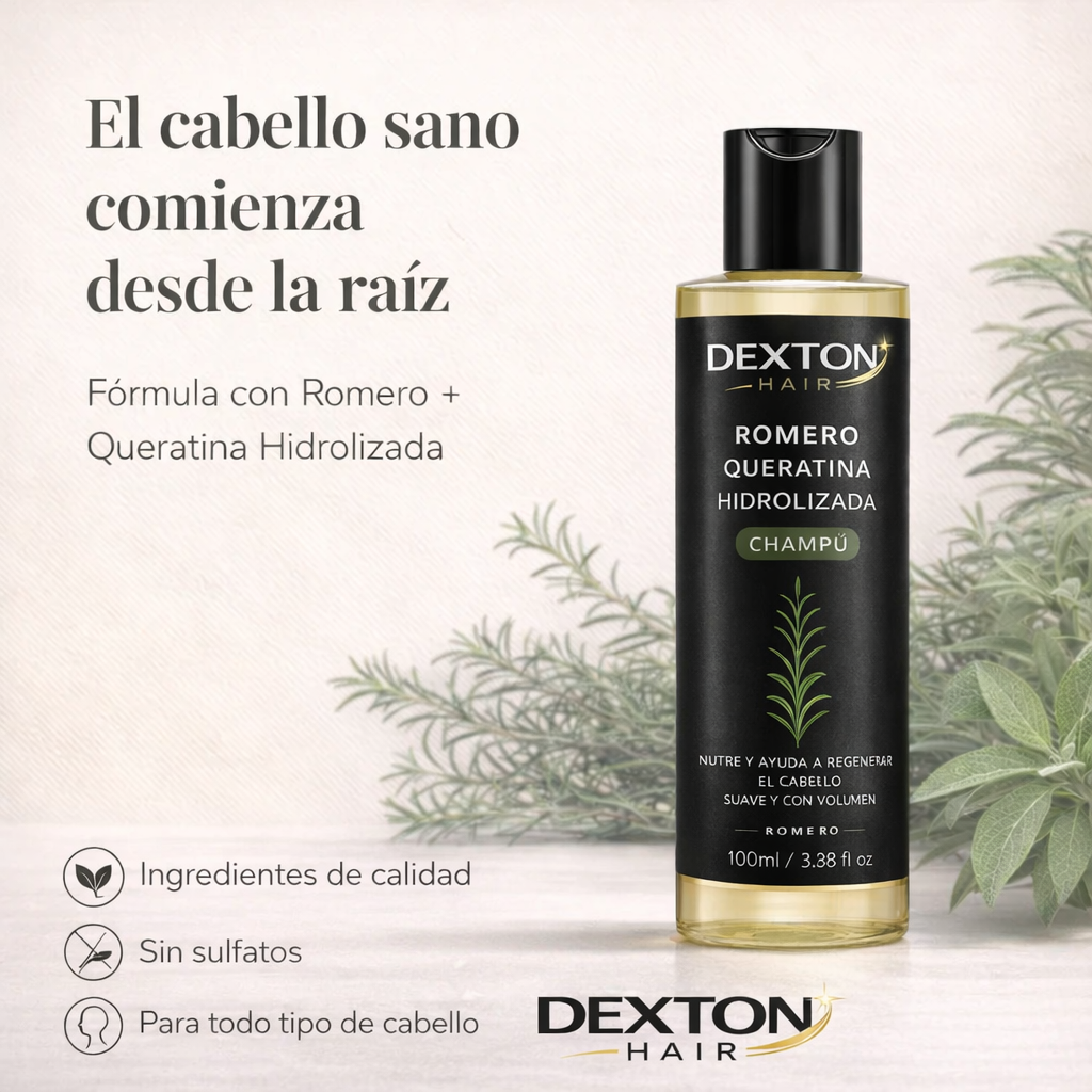 Champú DextonHair™ para el Crecimiento del Cabello